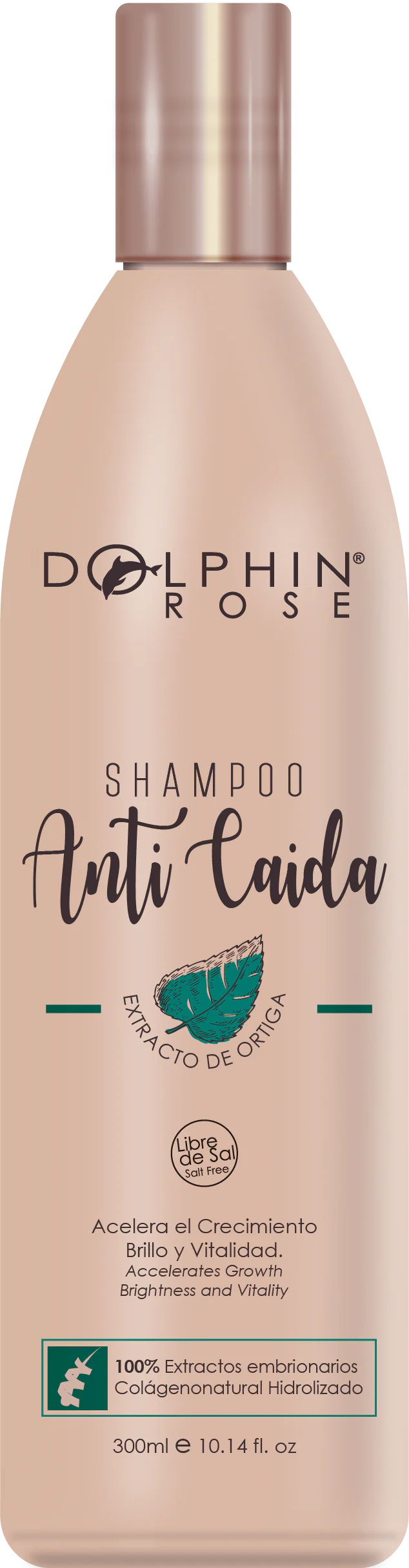SHAMPOO TRATAMIENTO ANTICAIDA X300ML - DOLPHIN ROSE