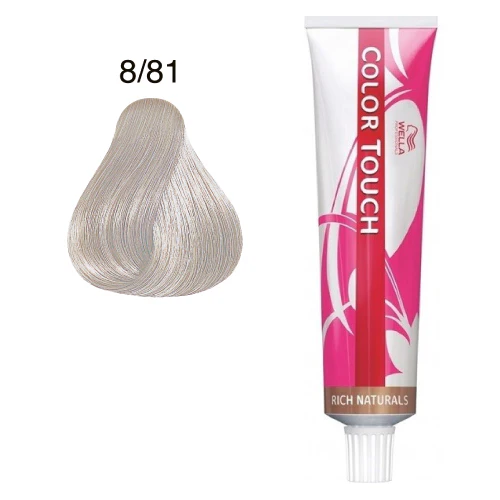 8/81 RUBIO CLARO PERLA CENIZA COLOR TOUCH - WELLA