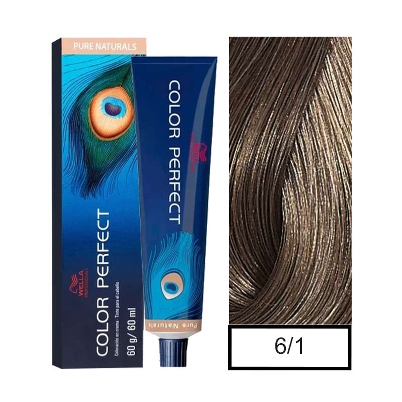 6.1 RUBIO OSCURO CENIZA COLOR PERFECT - WELLA