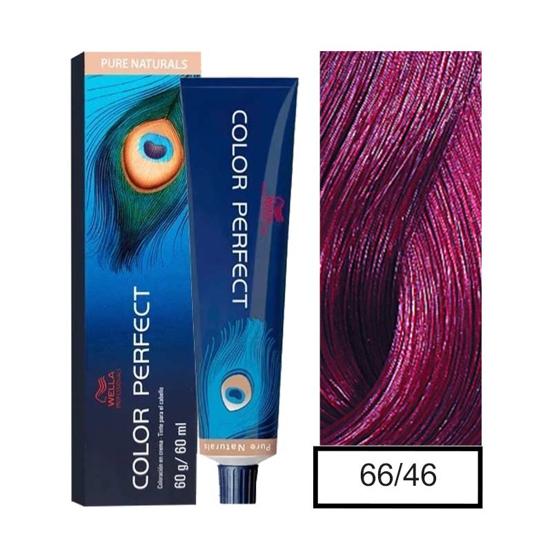66.46 RUBIO OSCURO INTENSO ROJO VIOLETA COLOR PERFECT - WELLA