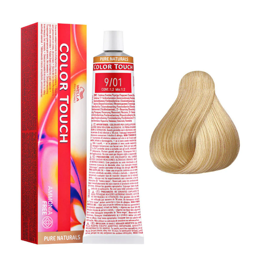 9/01 RUBIO EXTRA CLARO NATURAL CENIZA COLOR TOUCH - WELLA