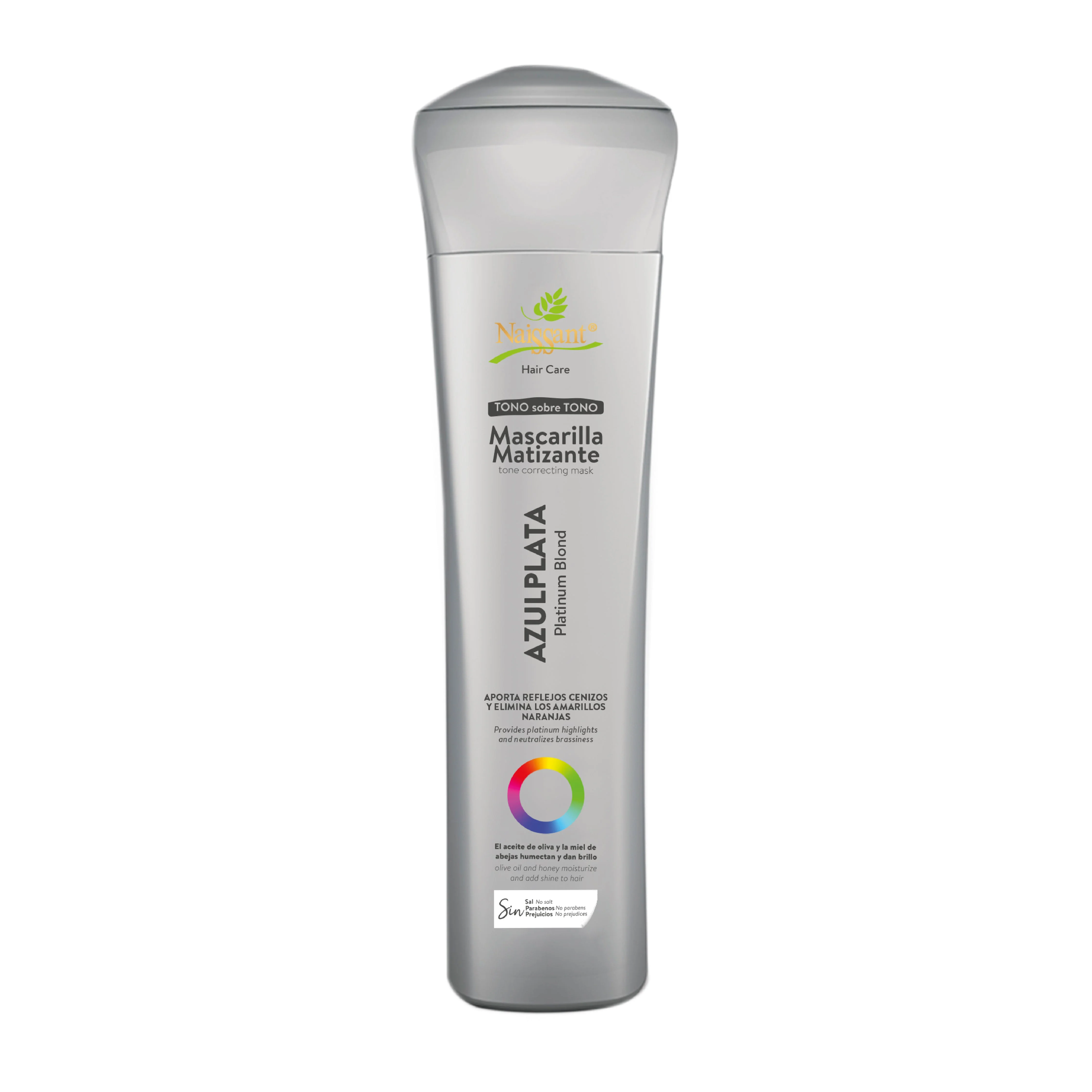 MASCARILLA MATIZANTE AZUL PLATA X300ML - NAISSANT - Image 2