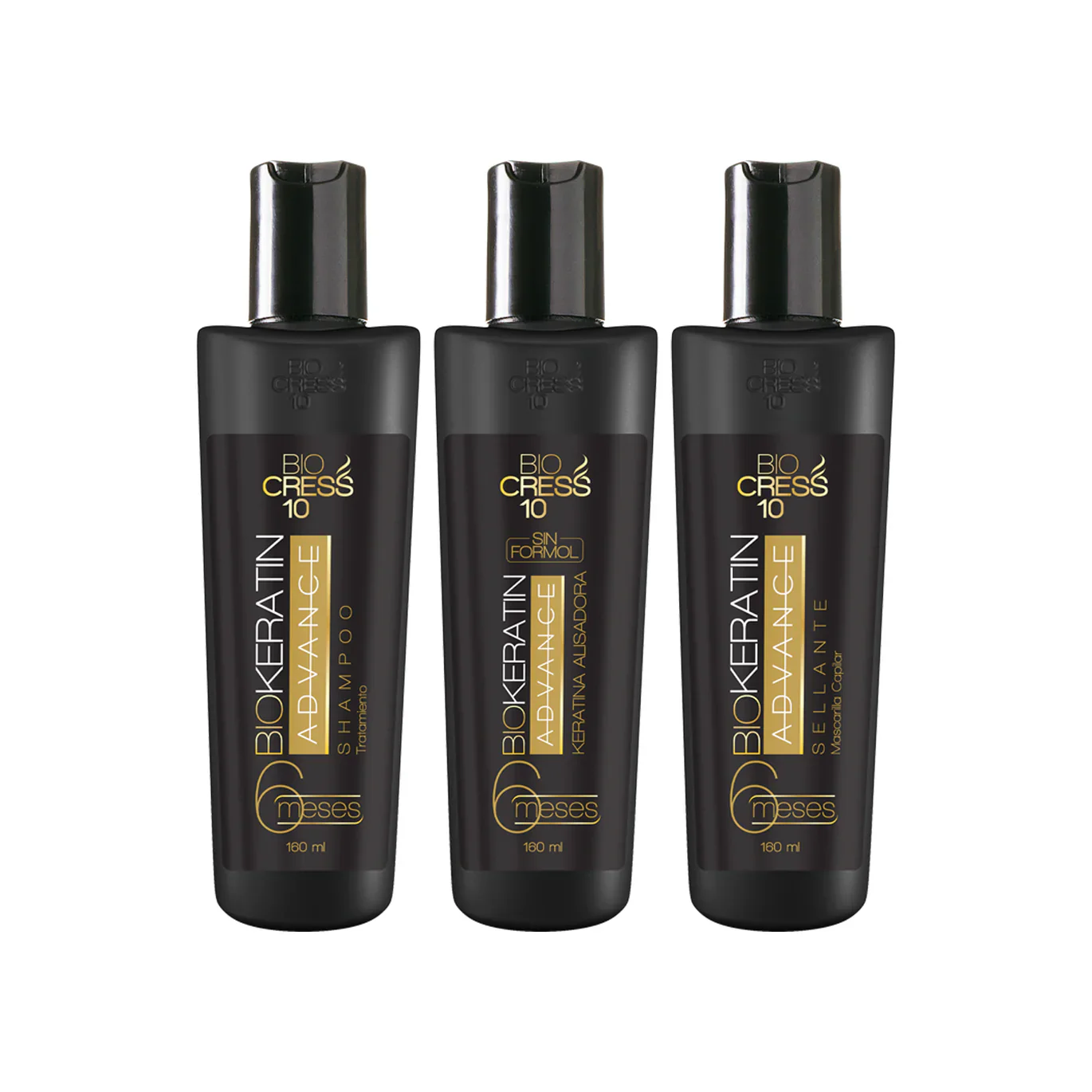 KIT ALISADO BIOKERATIN ADVANCE 160ML - BIOCRESS