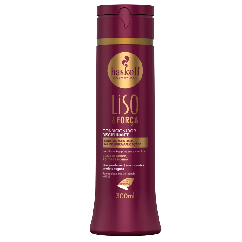 ACONDICIONADOR LISO C FORCA 300ML - HASKELL
