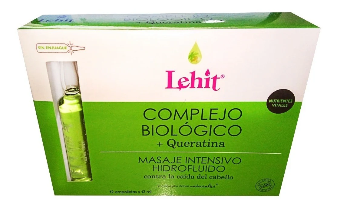 AMPOLLA COMPLEJO BIOLOGICO Y QUERATINA 13ML - LEHIT
