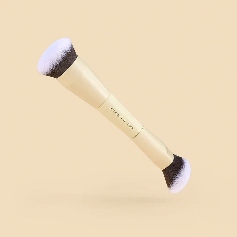 BROCHA DB02 DUO GLAM PARA BASE Y PRODUCTOS EN CREMA - ATENEA