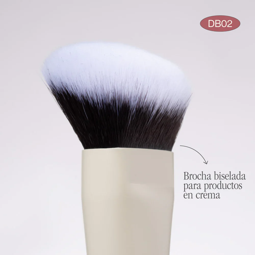 BROCHA DB02 DUO GLAM PARA BASE Y PRODUCTOS EN CREMA - ATENEA - Image 3