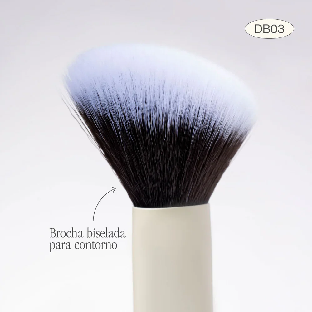 BROCHA DB03 DUO GLAM PARA ILUMINADOR RETIRAR EXCESO Y CONTORNO - ATENEA - Image 2