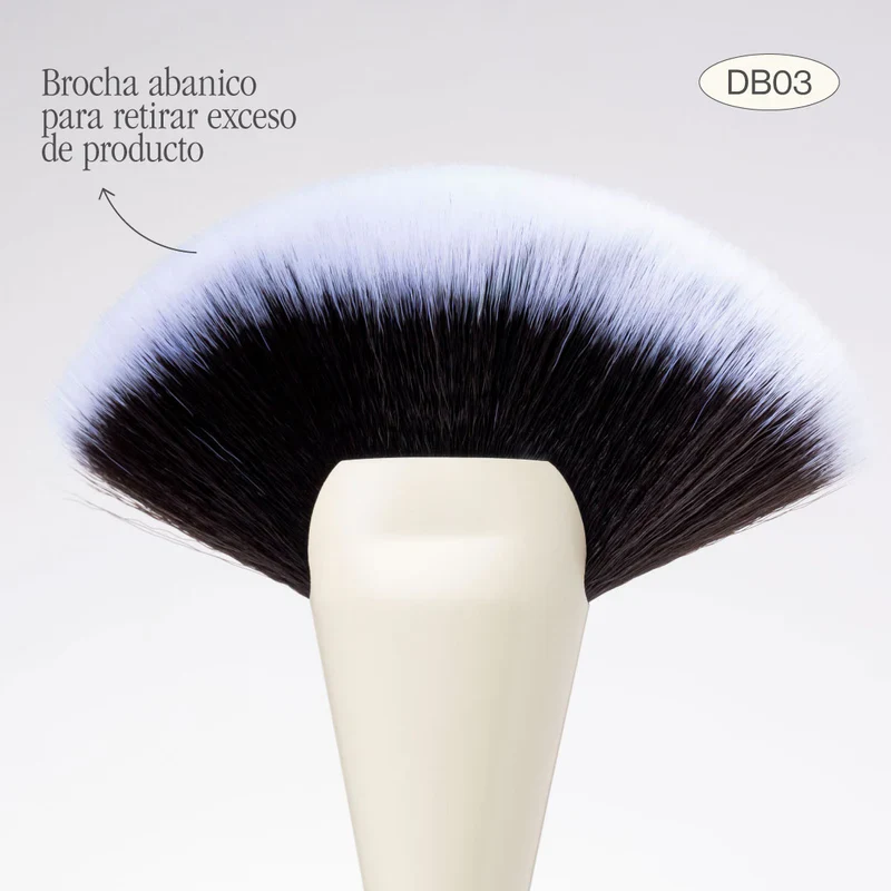 BROCHA DB03 DUO GLAM PARA ILUMINADOR RETIRAR EXCESO Y CONTORNO - ATENEA - Image 3
