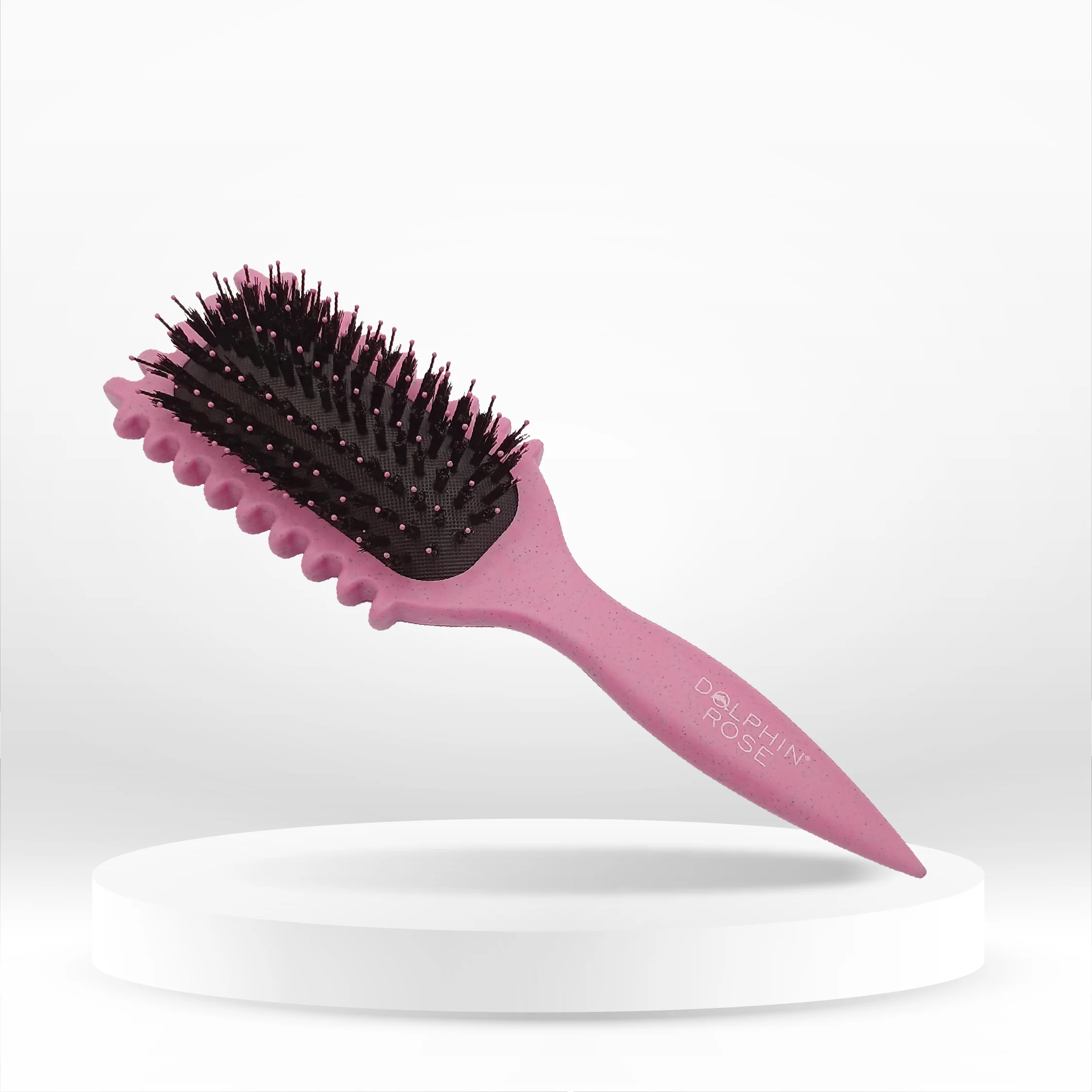 CEPILLO RIZOS GOMA SINTETICO MANGO HUESO P354 - DOLPHIN ROSE