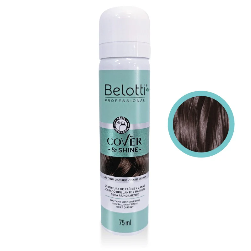 COVER & SHINE CASTAÑO OSCURO 75ML - BELOTTI