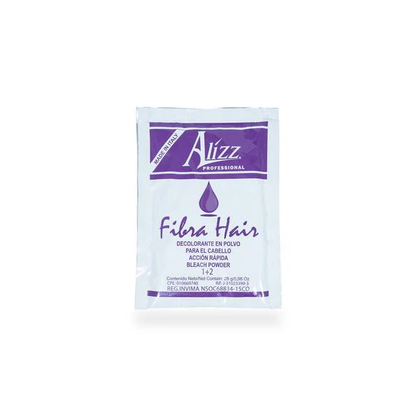 DECOLORANTE EN POLVO FIBRA HAIR 28G - ALIZZ