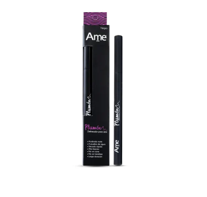 DELINEADOR PLUMON AME NEGRO - AME COSMETICOS