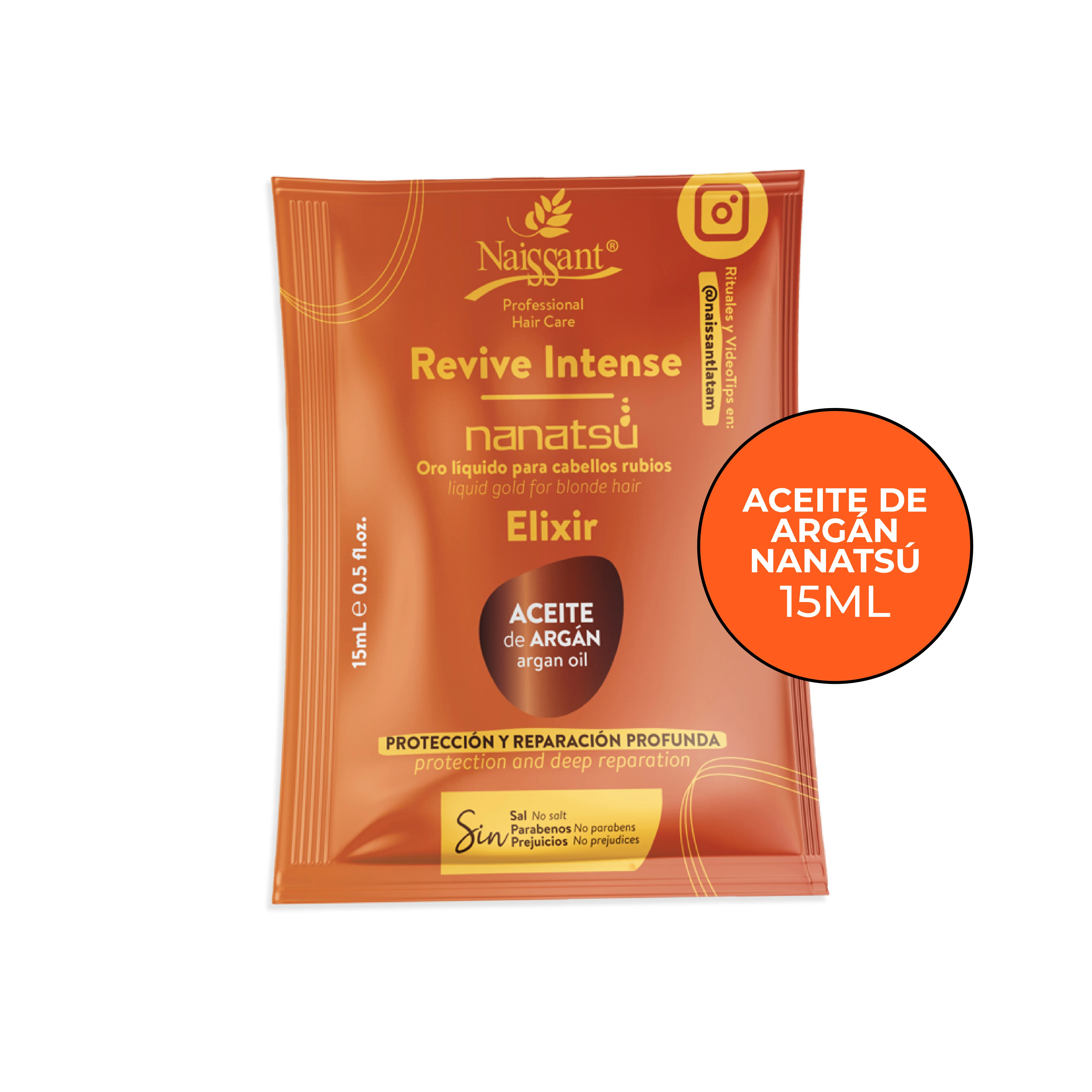 ELIXER ARGAN ORO LIQUIDO X 15ML - NAISSANT