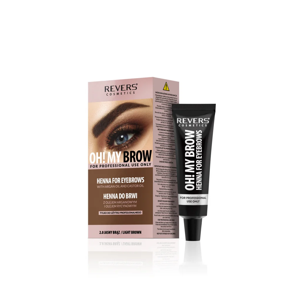 HENNA PRO COLORS PARA CEJAS 30ML LIGHT BROWN/ MARRON CLARO - REVERS