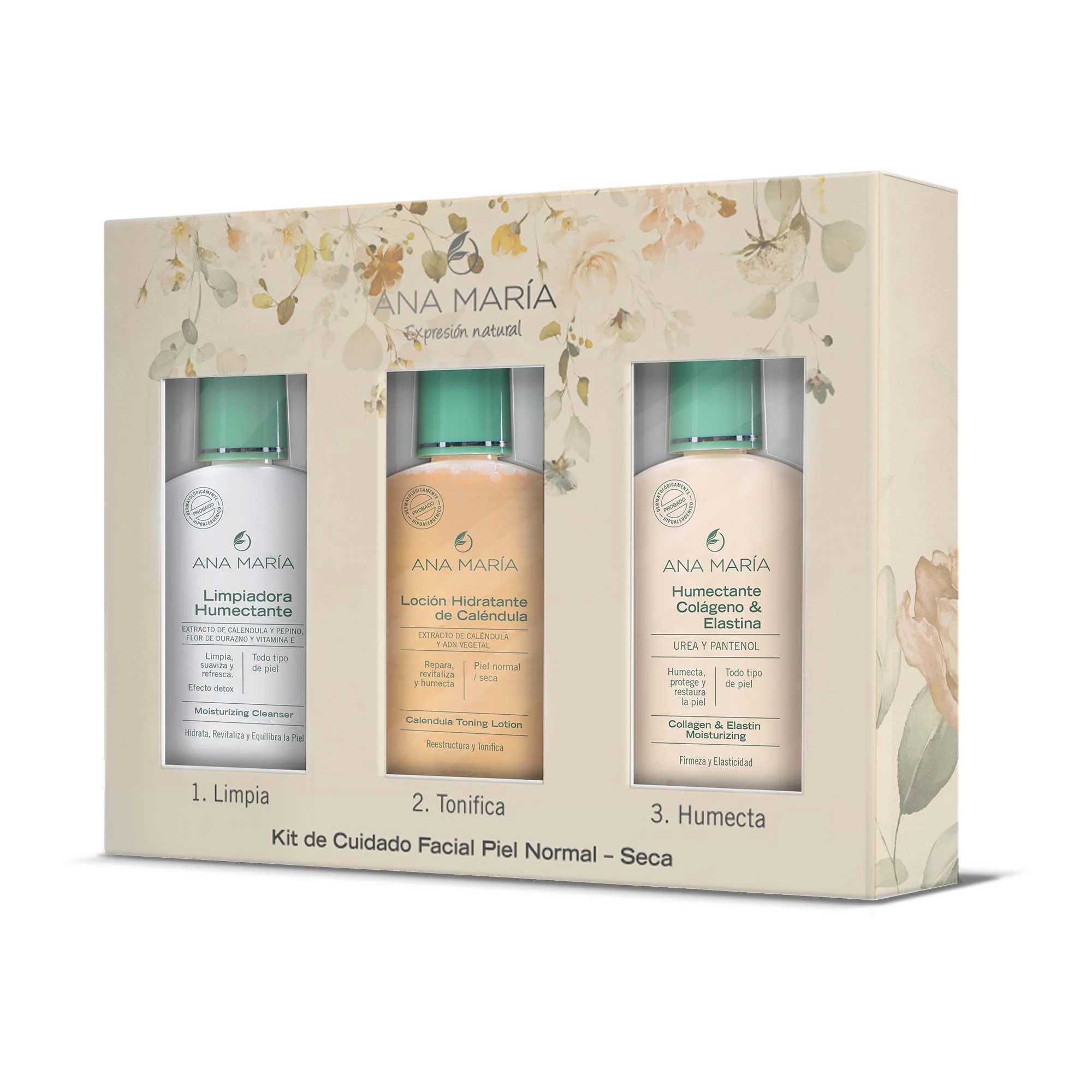 KIT CUIDADO FACIAL PIEL NORMAL A SECA - ANA MARIA