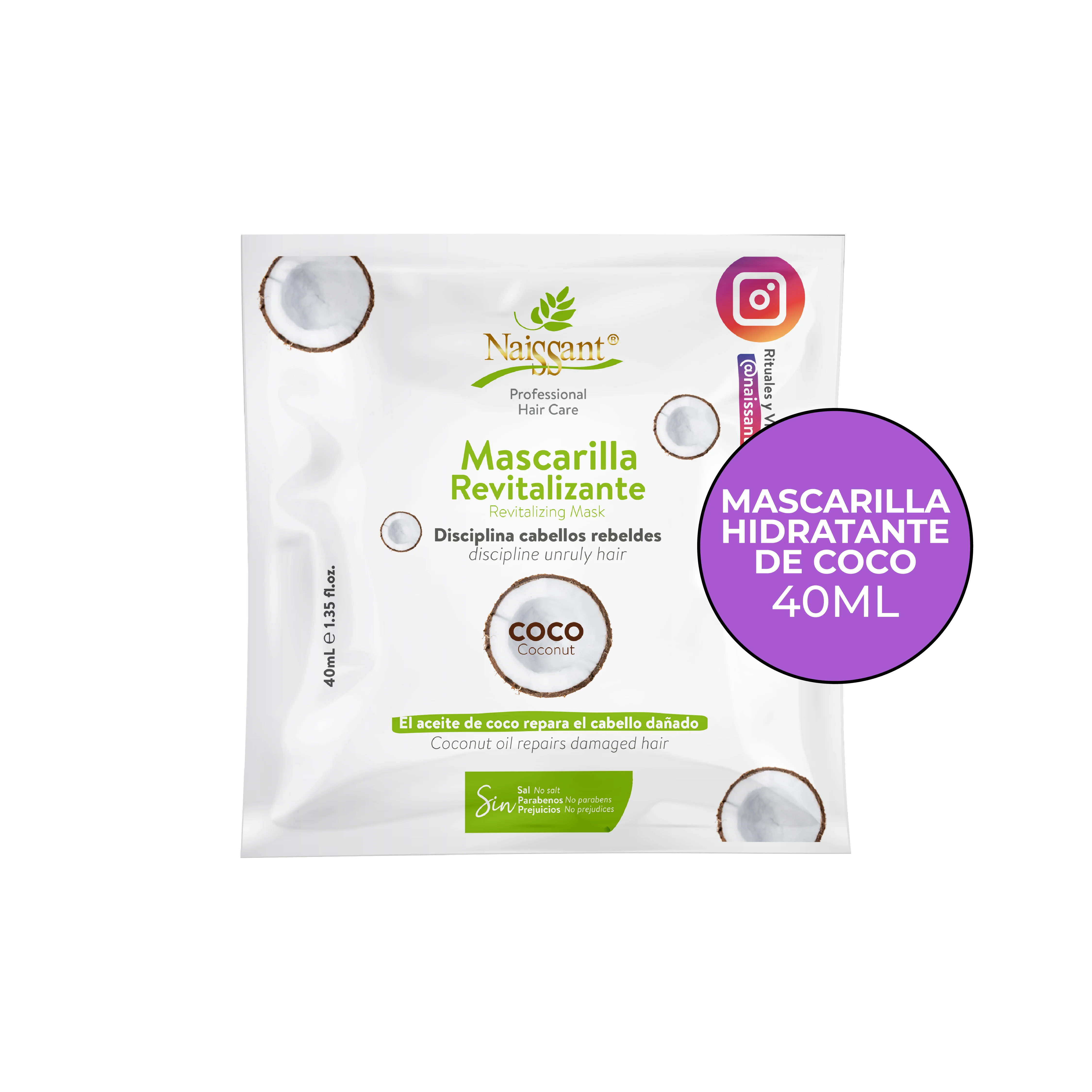 MASCARILLA DE COCO 40ML - NAISSANT - Image 2
