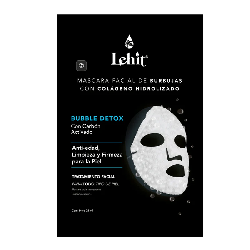 MASCARILLA FACIAL CARBÓN ACTIVADO DETOX - LEHIT