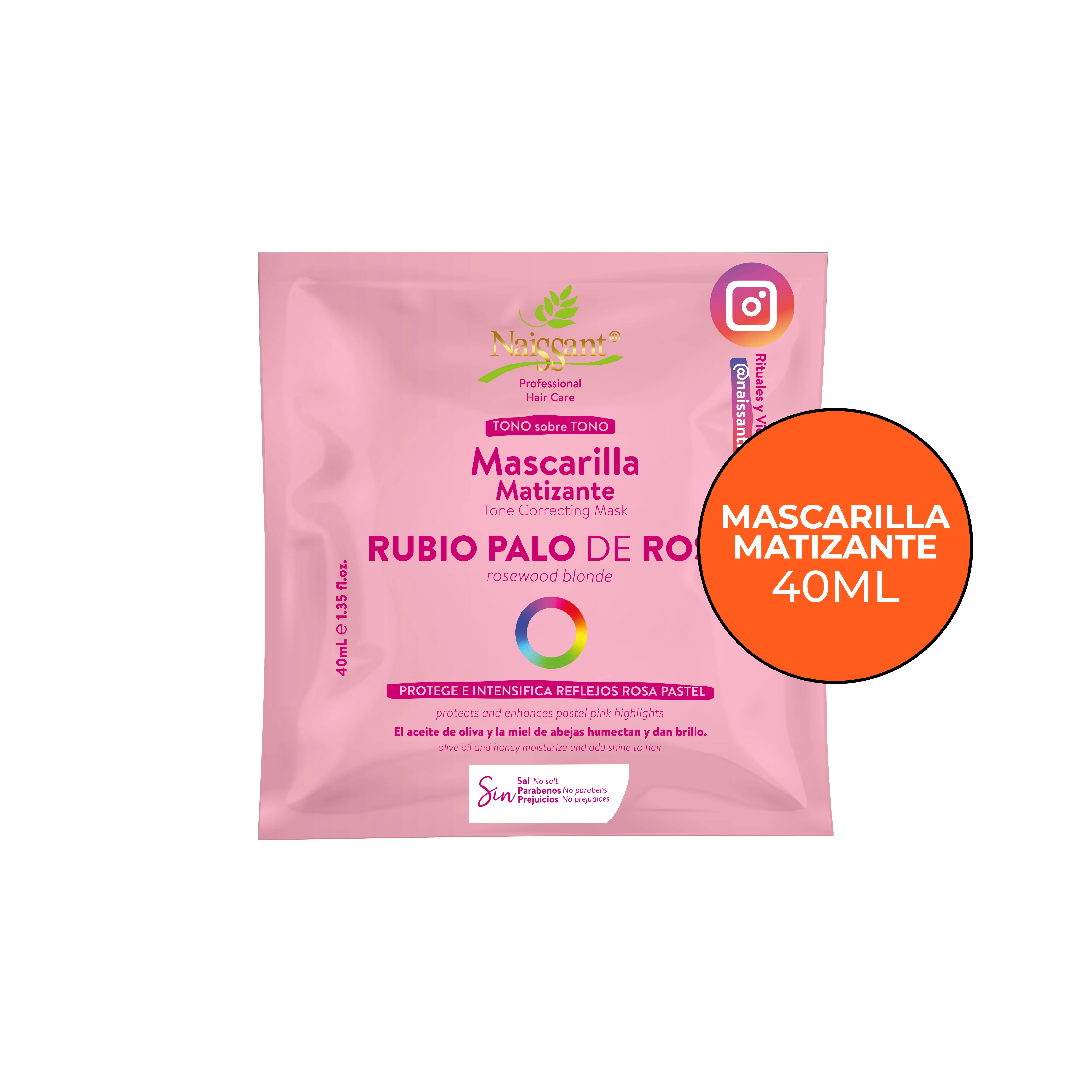 MASCARILLA RUBIO PALO DE ROSA X40 ML - NAISSANT