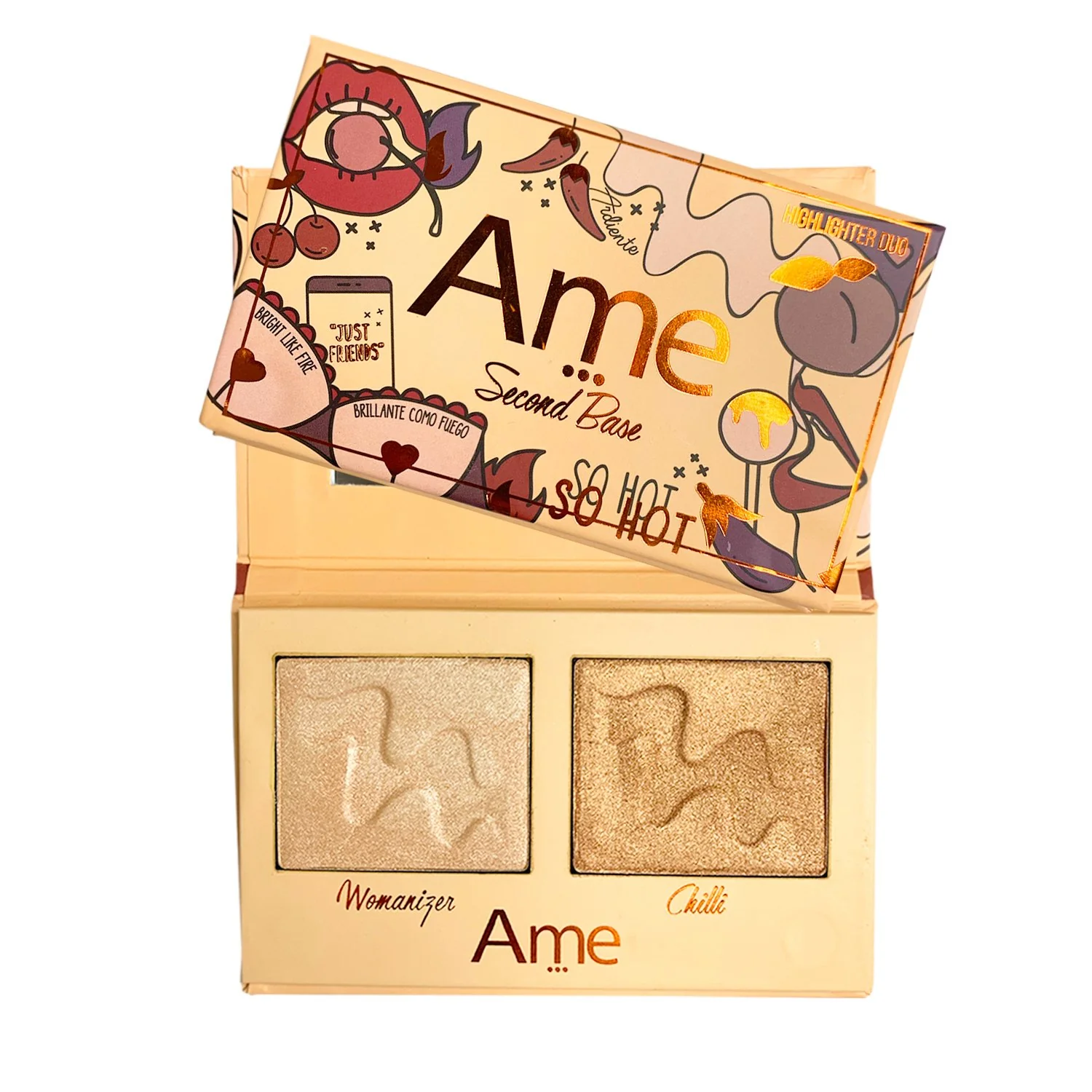PALETA HIGHLIGHTER SECOND BASE - AME COSMETICOS