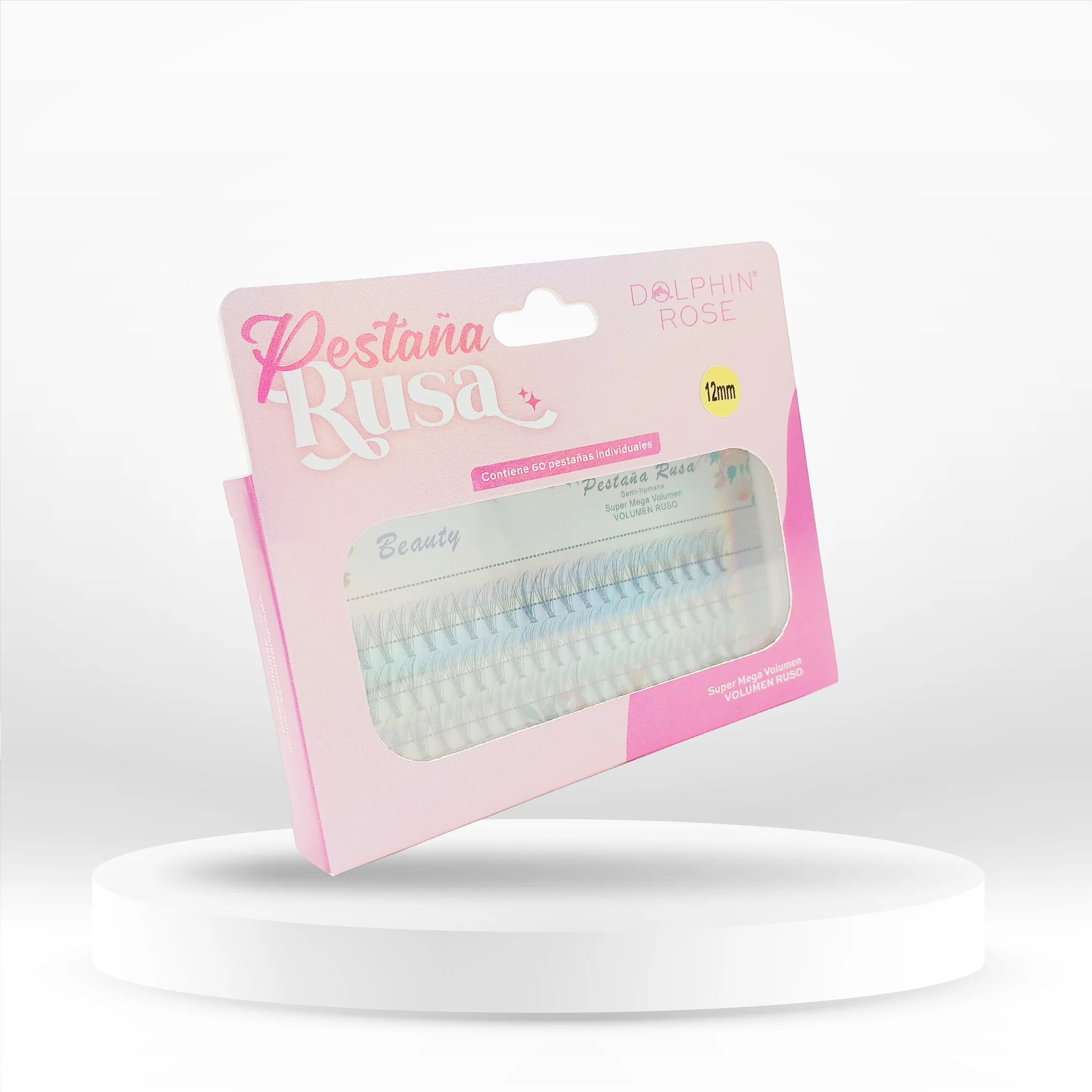 PESTAÑAS VOLUMEN RUSO 10MM - DOLPHIN ROSE