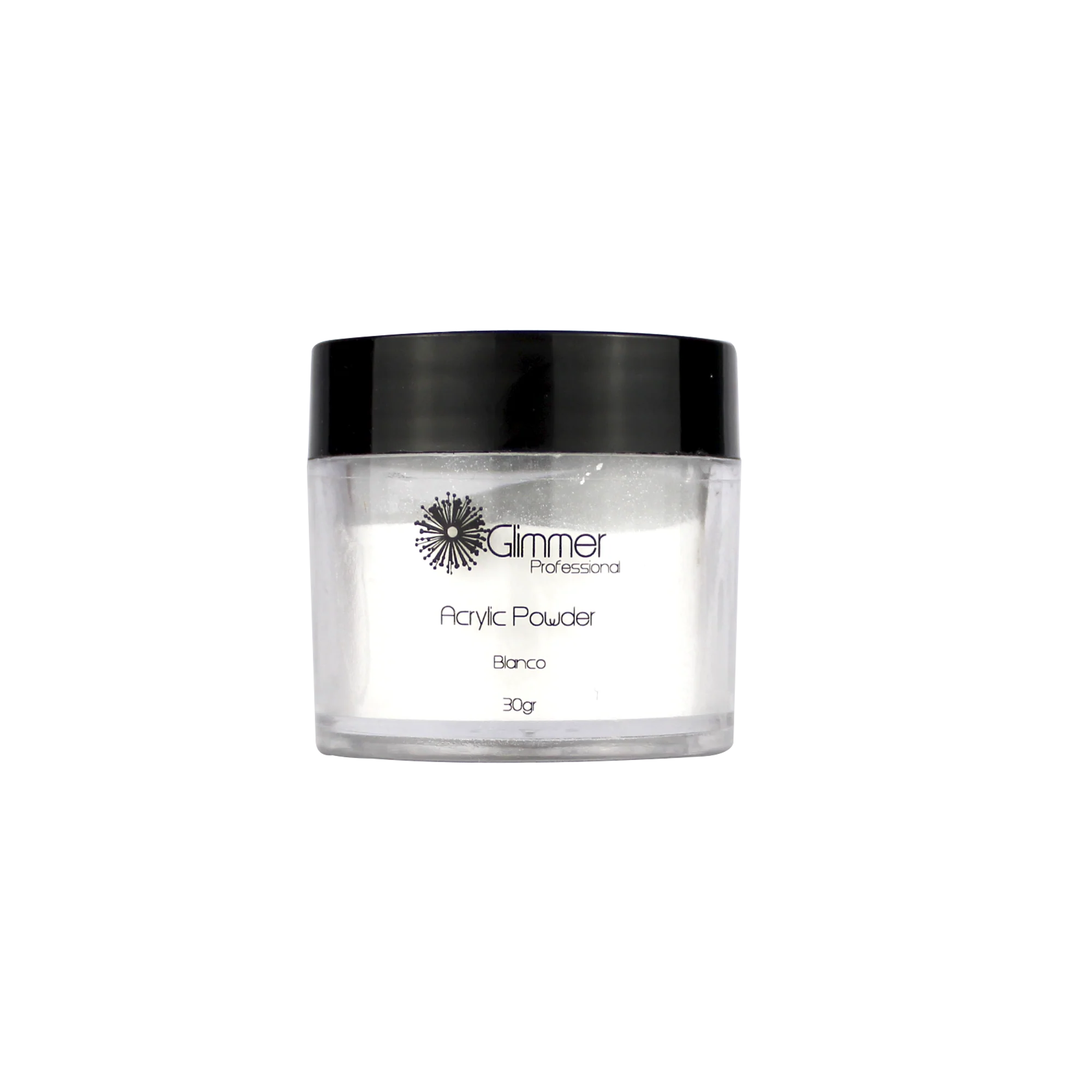 POLVO ACRILICO BLANCO 30 GM - GLIMMER