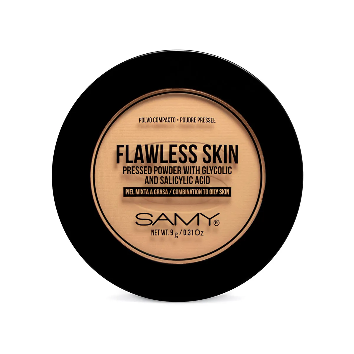 POLVO COMPACTO PIEL MIXTA A GRASA 03 MEDIUM - SAMY