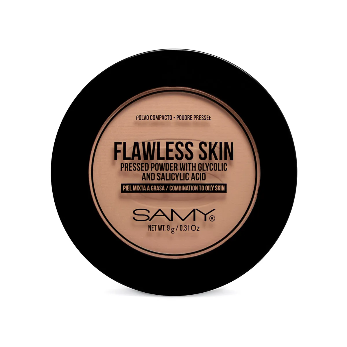 POLVO COMPACTO PIEL MIXTA A GRASA 04 MEDIUM TAN - SAMY