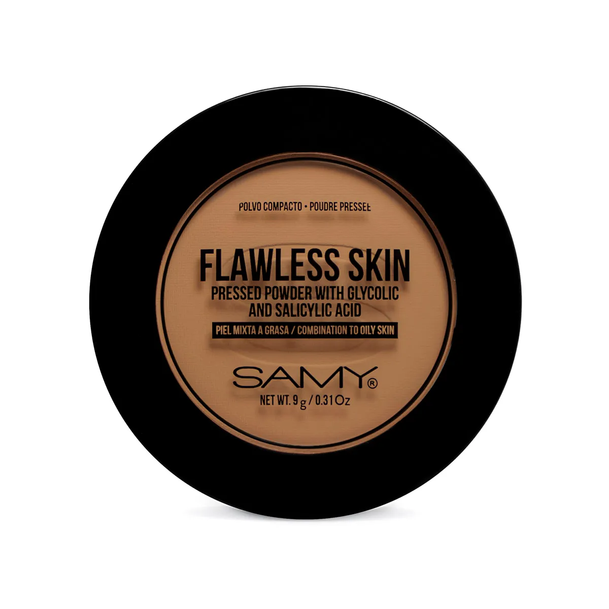 POLVO COMPACTO PIEL MIXTA A GRASA 07 DEEP TAN - SAMY