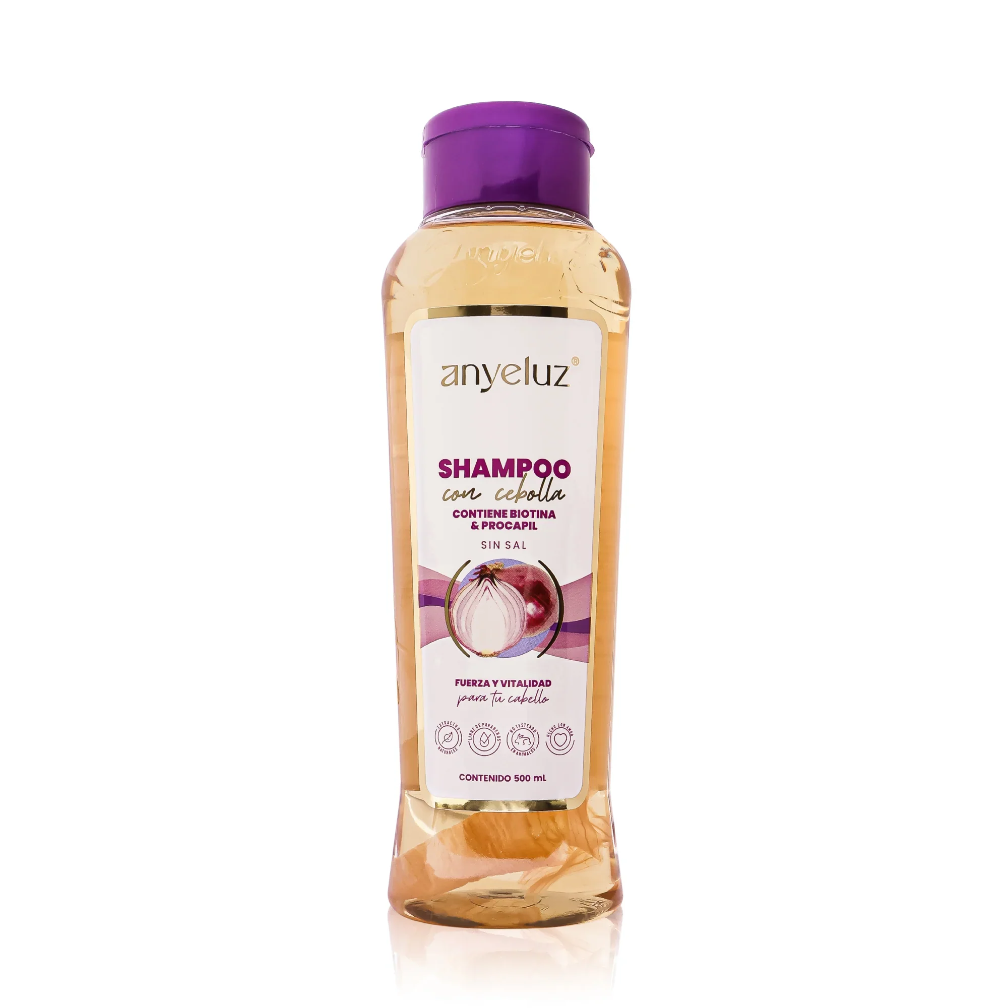 SHAMPOO DE CEBOLLA 500ML - ANYELUZ