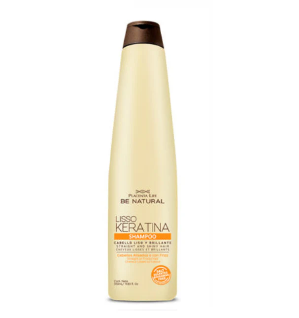 SHAMPOO LISO KERATINA X350 ML - BE NATURAL
