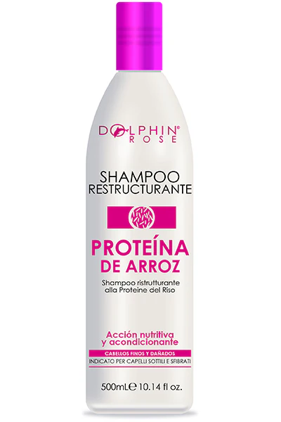 SHAMPOO PROTEINA DE ARROZ X500ML - DOLPHIN ROSE