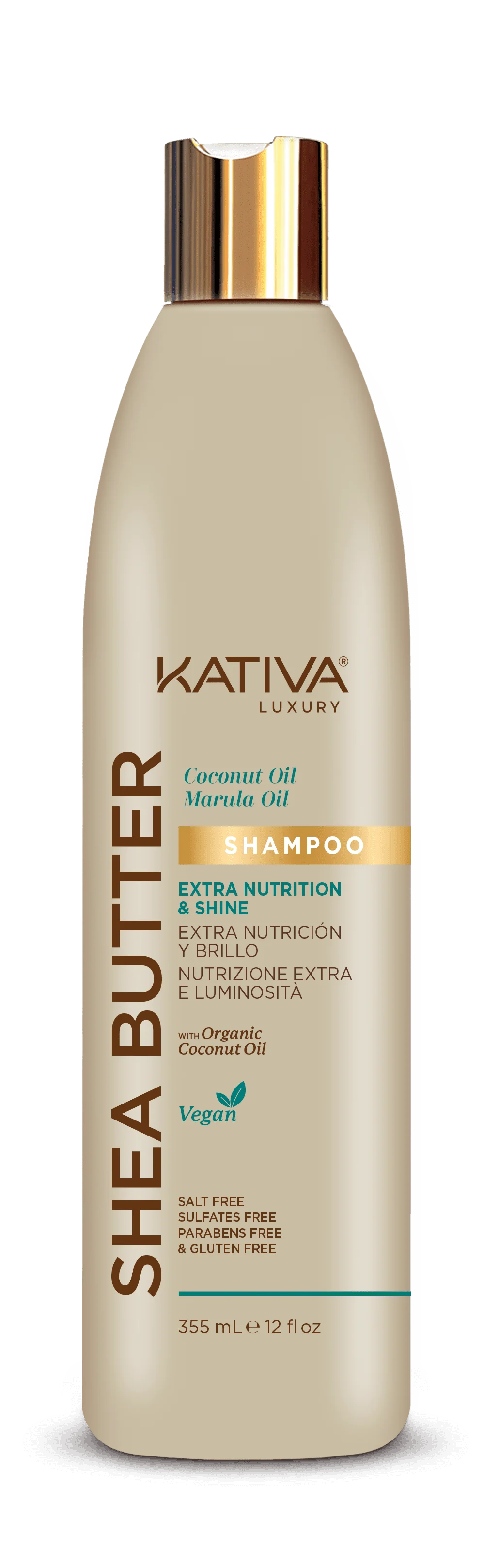 SHAMPOO SHEA BUTTER COCONUT MARULA X 355 ML - KATIVA