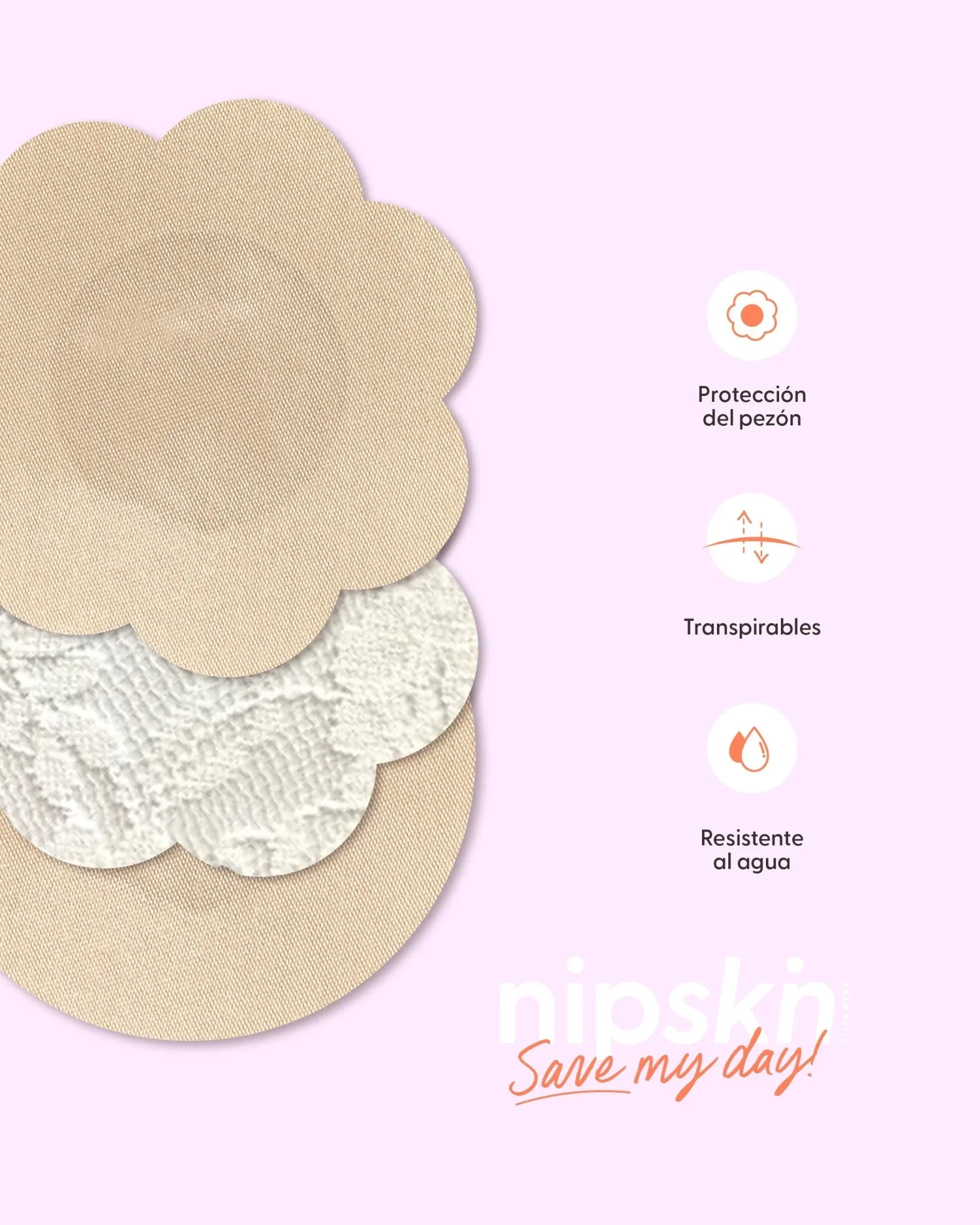 TAPA PEZONES PARA VESTIDOS X3 - NIPSKIN - Image 2