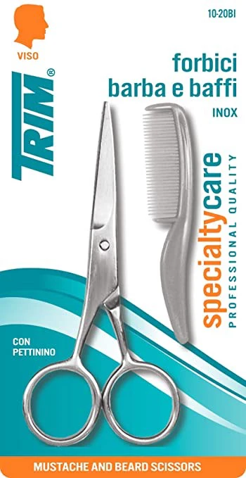 TIJERA BIGOTERA + PEINETA BLISTER REF 10-20BS TRIM - 689675 - TRIM