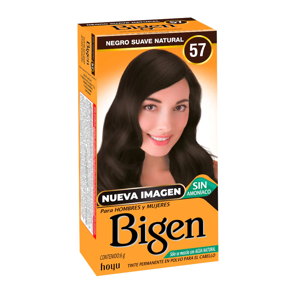TINTE NEGRO SUAVE NATURAL #57 - BIGEN