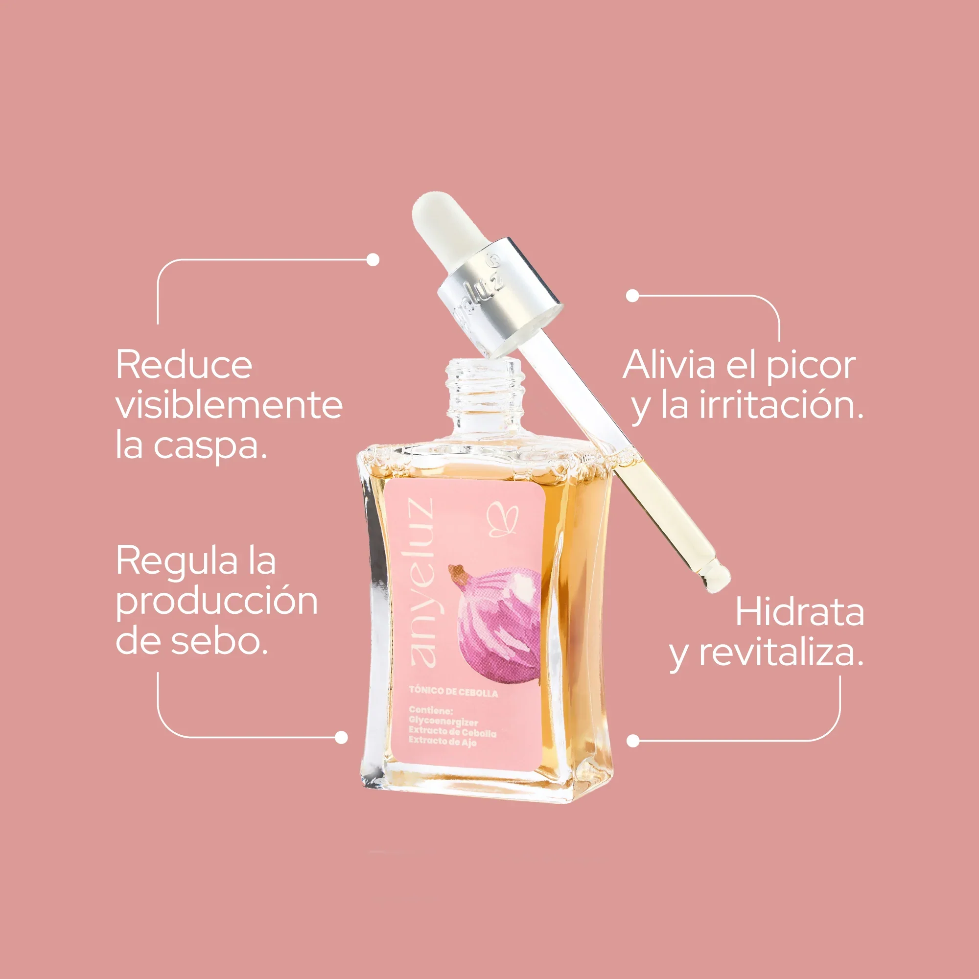 TONICO ANTICAIDA Y ANTICASPA 50ML - ANYELUZ - Image 2