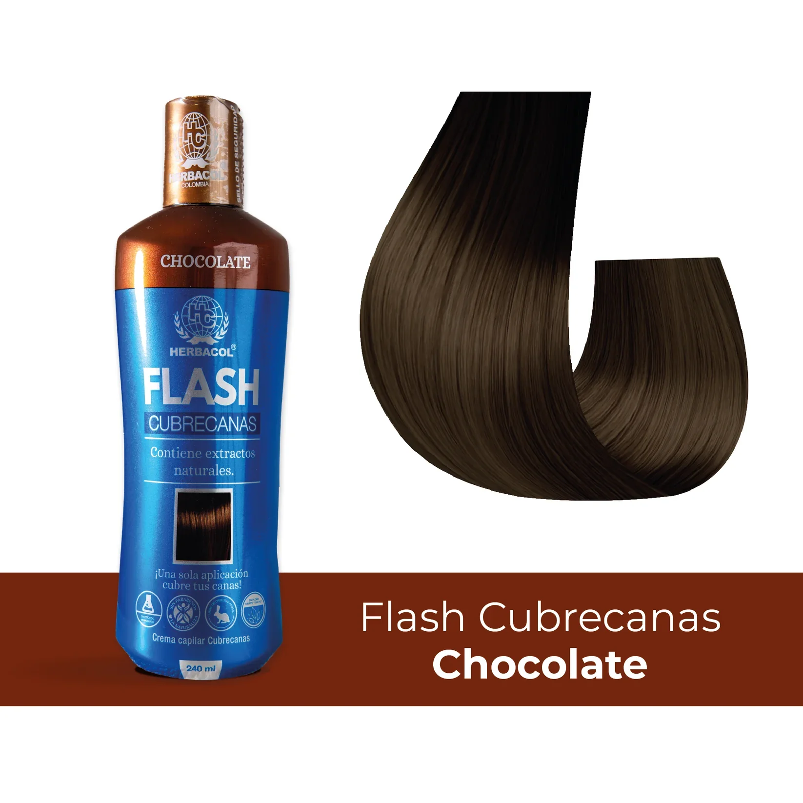TONICO FLASH CHOCOLATE 240ML - HERBACOL